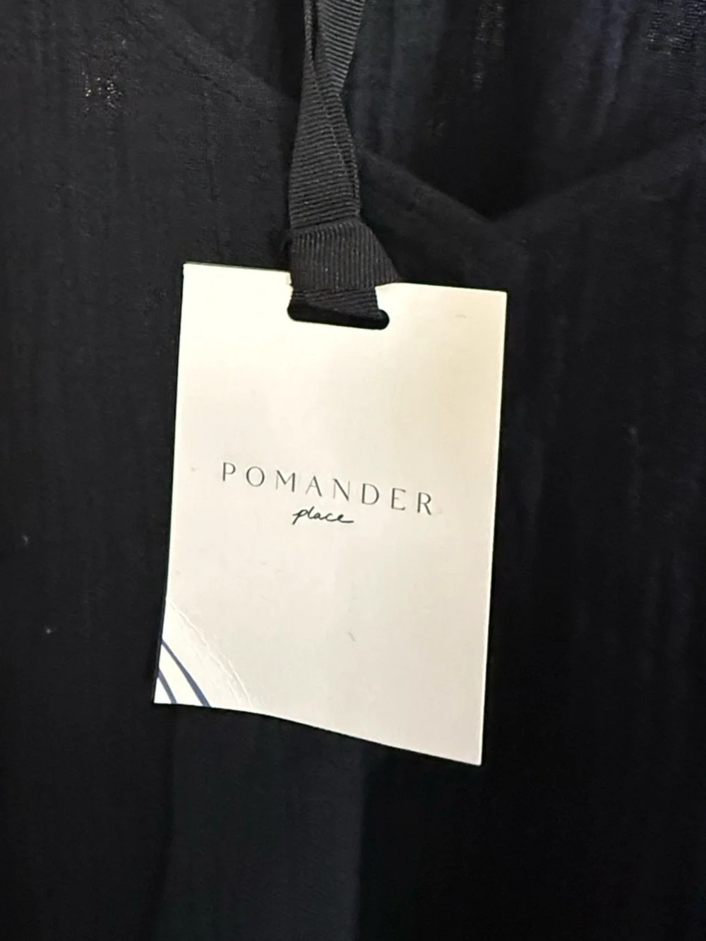 NWT Tuckernuck Pomander Black Tassel-Trim Tunic / Coverup - Picture 6 of 8